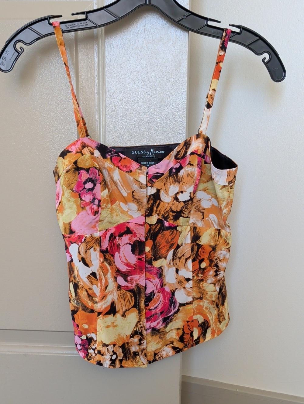 Marciano floral print silk cami